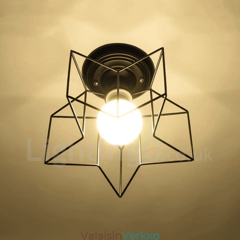 Single Light Rustic Lodge integroitu kattokruunu