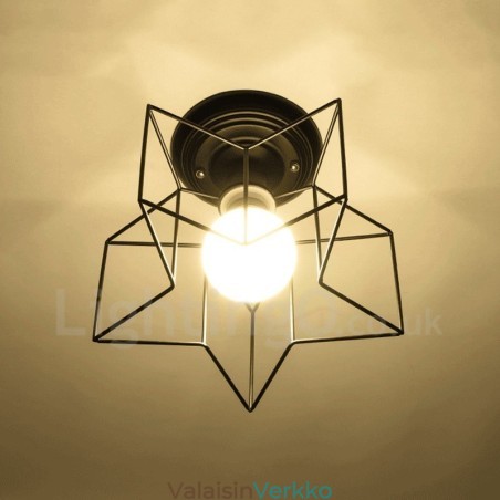 Single Light Rustic Lodge integroitu kattokruunu