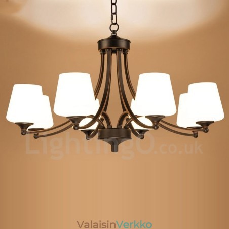 8 Light Rustic Lodge integroitu metallinen kattokruunu 8 Light Rustic Lodge integroitu metallinen kattokruunu
