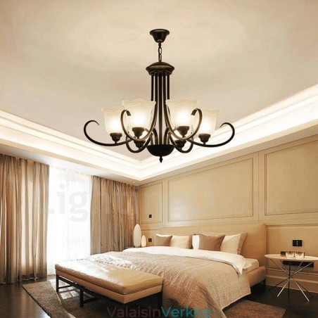 6 Light Rustic Lodge integroitu metallinen kattokruunu 6 Light Rustic Lodge integroitu metallinen kattokruunu