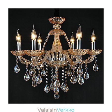 Kattokruunu Crystal Traditional Classic Glass 6 Light Kattokruunu Crystal Traditional Classic Glass 6 Light