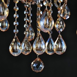 Kattokruunu Crystal Traditional Classic Glass 6 Light