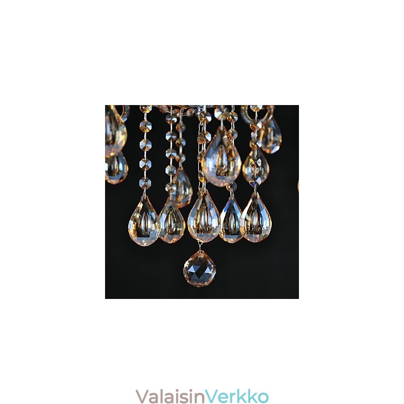 Kattokruunu Crystal Traditional Classic Glass 6 Light