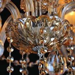 Kattokruunu Crystal Traditional Classic Glass 6 Light