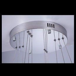 Riippuvalaisin Moderni valaistus Lämmin valkoinen Kolme rengasta D204060 Läpinäkyvät K9 Suuret kristallikatot