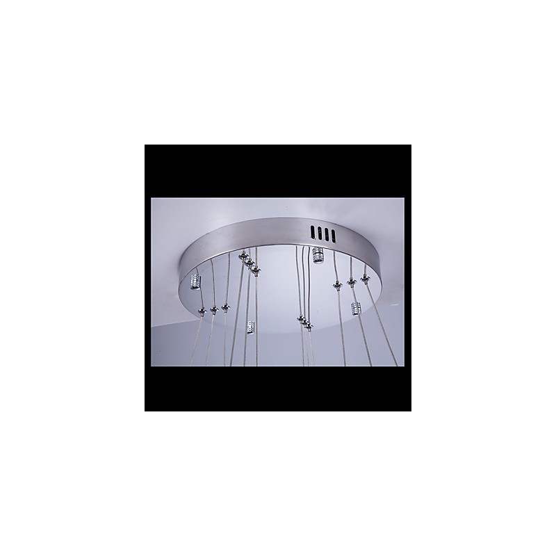 Riippuvalaisin Moderni valaistus Lämmin valkoinen Kolme rengasta D204060 Läpinäkyvät K9 Suuret kristallikatot