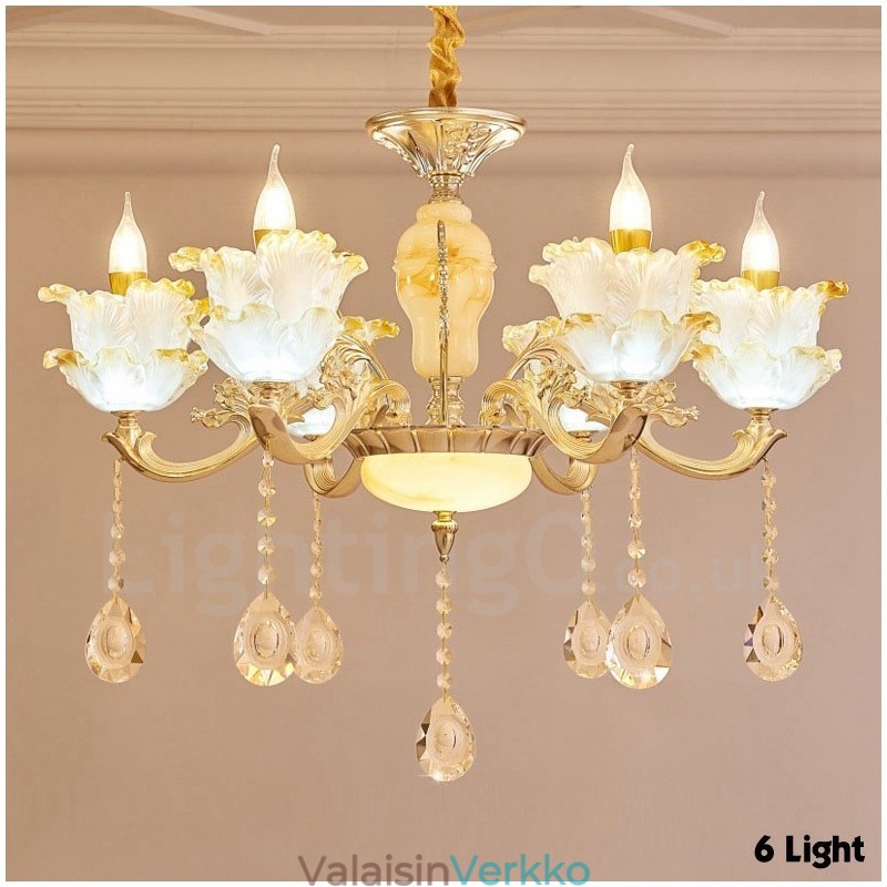 6 kevyt perinteinen klassinen integroitu metallikruunu