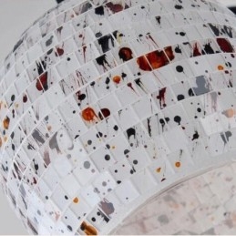 4 Kevyt välimerellinen integroitu kattokruunu lasivarjostimella