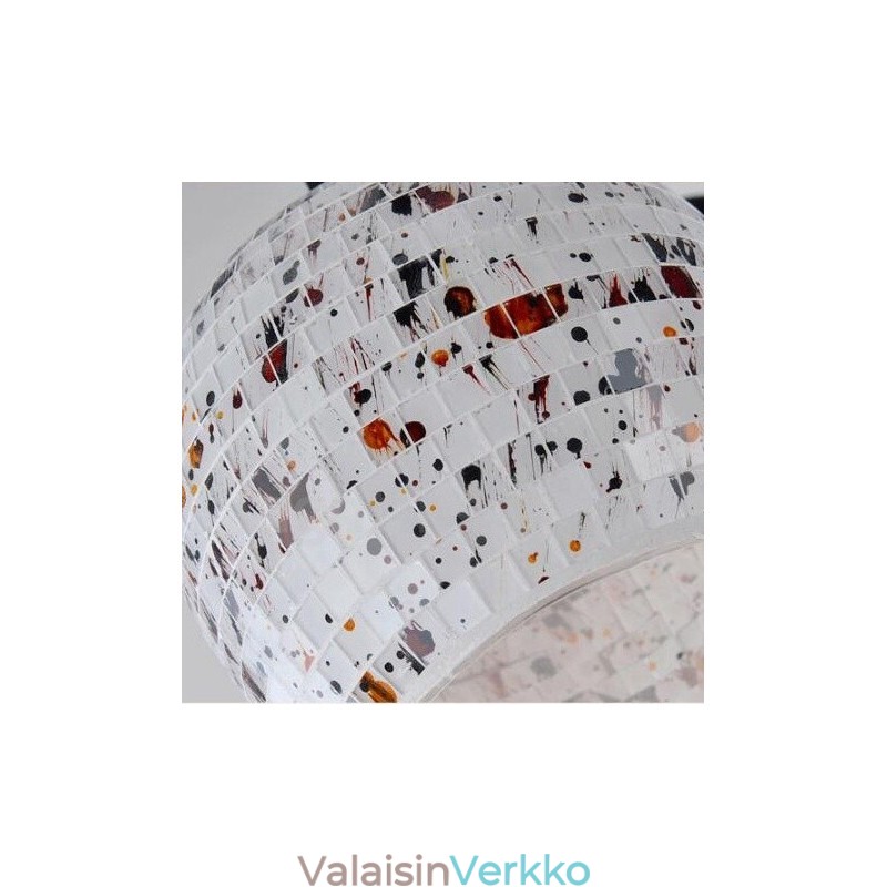5 Kevyt Välimeren tyylinen integroitu kattokruunu lasivarjostimella