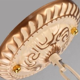 9 Kevyt välimerellinen integroitu metallikattokruunu lasivarjostimella