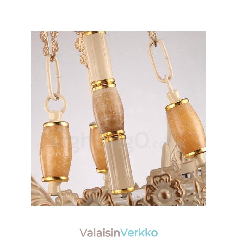 9 Kevyt välimerellinen integroitu metallikattokruunu lasivarjostimella