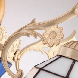 9 Kevyt välimerellinen integroitu metallikattokruunu lasivarjostimella