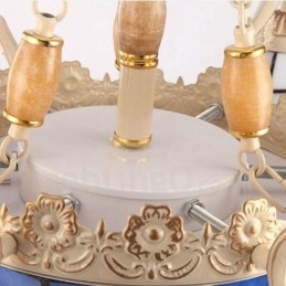 9 Kevyt välimerellinen integroitu metallikattokruunu lasivarjostimella