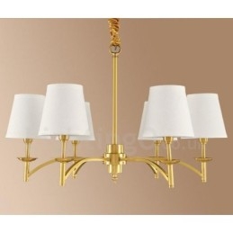 6 kevyttä rustiikkia Lodge-integroitua metallikattokruunua