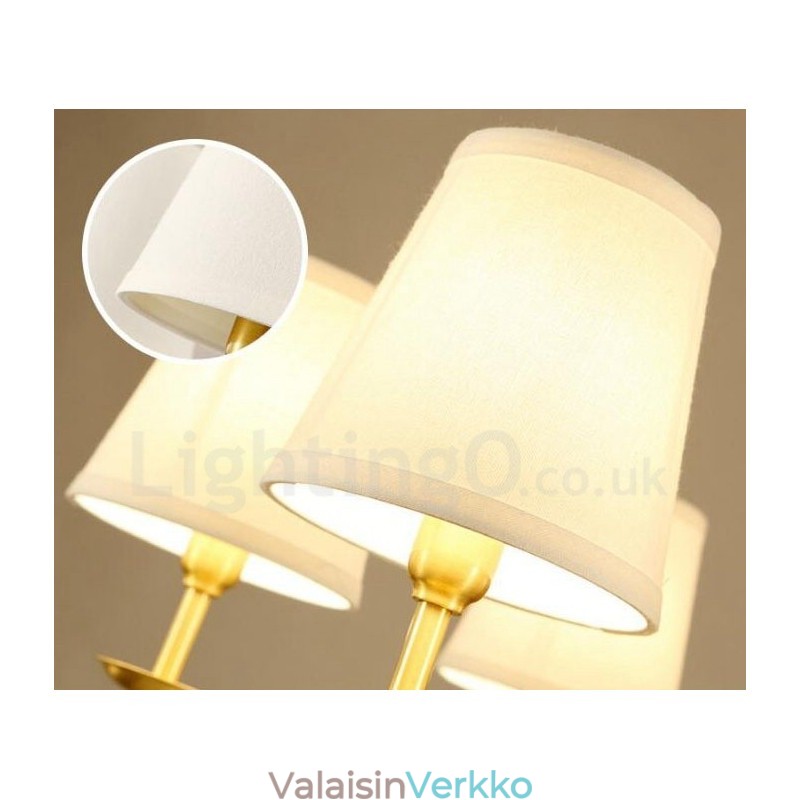 6 kevyttä rustiikkia Lodge-integroitua metallikattokruunua