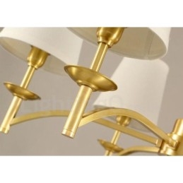 8 Light Rustic Lodge integroitu metallikattokruunu