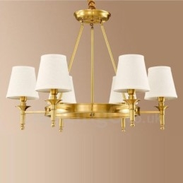 6 Light Rustic Lodge integroitu metallinen kattokruunu