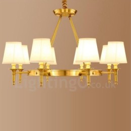 8 Light Rustic Lodge integroitu metallinen kattokruunu