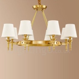 8 Light Rustic Lodge integroitu metallinen kattokruunu