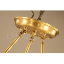 8 Light Rustic Lodge integroitu metallinen kattokruunu