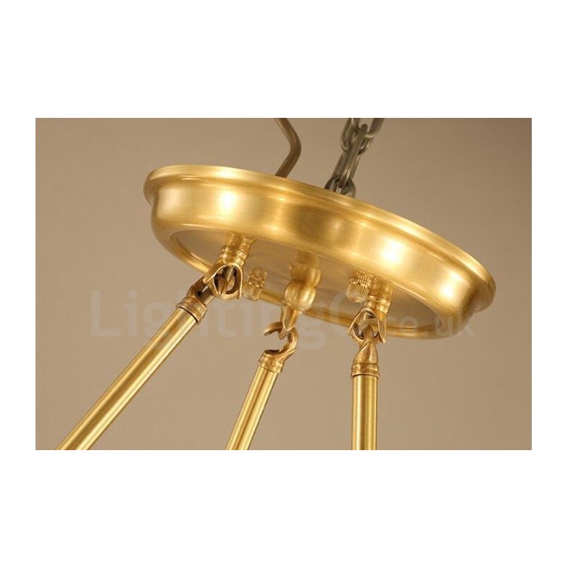 8 Light Rustic Lodge integroitu metallinen kattokruunu