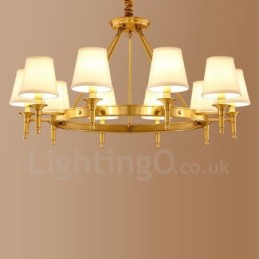 10 Light Rustic Lodge integroitu metallinen kattokruunu
