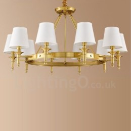 10 Light Rustic Lodge integroitu metallinen kattokruunu