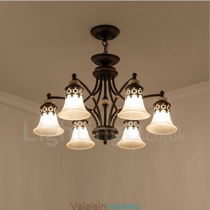 6 kevyt perinteinen klassinen integroitu metallikruunu