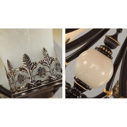 6 kevyt perinteinen klassinen integroitu metallikruunu