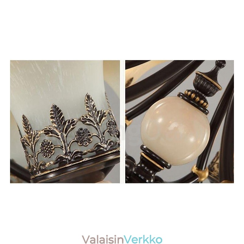 6 kevyt perinteinen klassinen integroitu metallikruunu