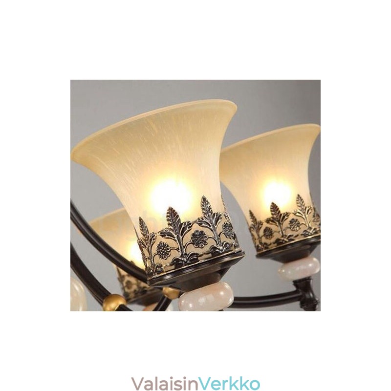 6 kevyt perinteinen klassinen integroitu metallikruunu