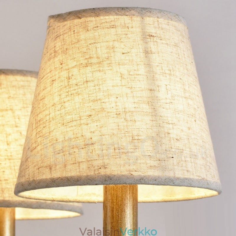 8 Light Rustic Lodge integroitu metallikattokruunu