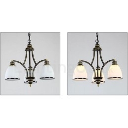 3 vaalea rustiikkinen Lodge integroitu metallikattokruunu