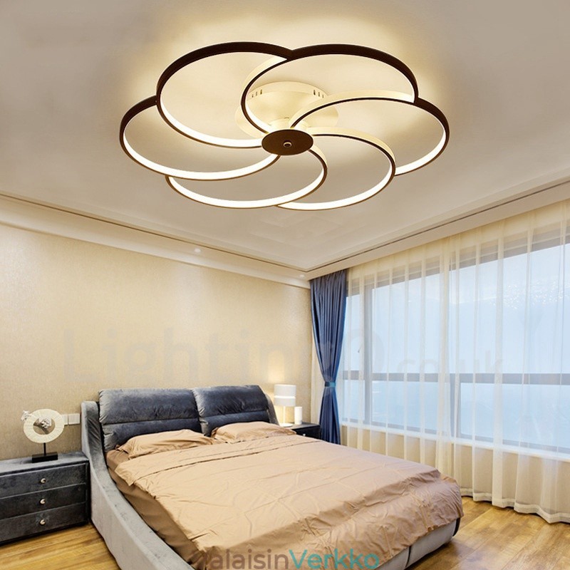 6 Kevyt moderni nykyaikainen integroitu metallikattokruunu