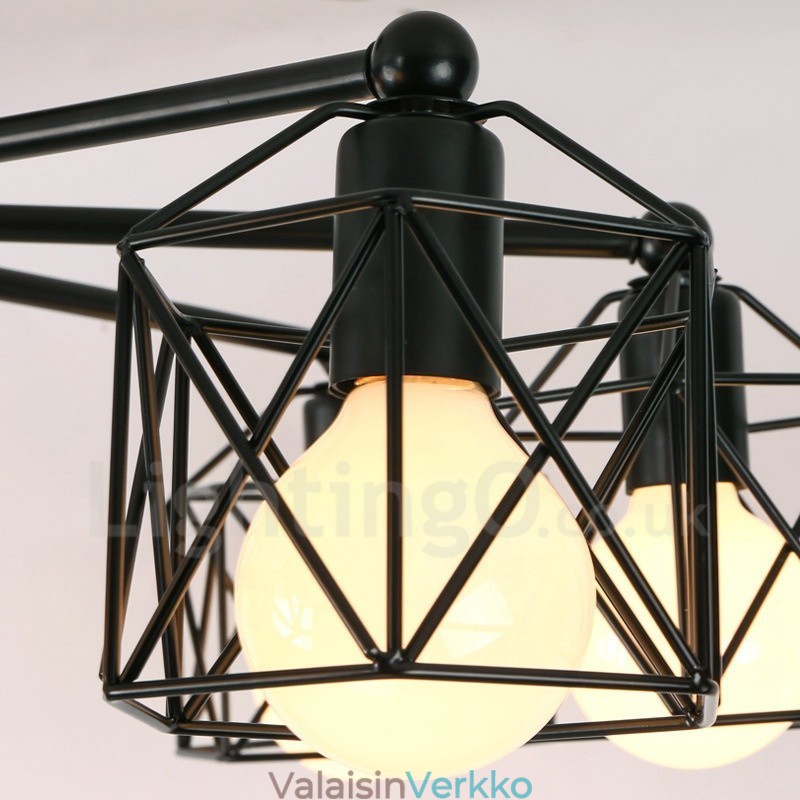 3 vaalea rustiikkinen lodikkokruunu