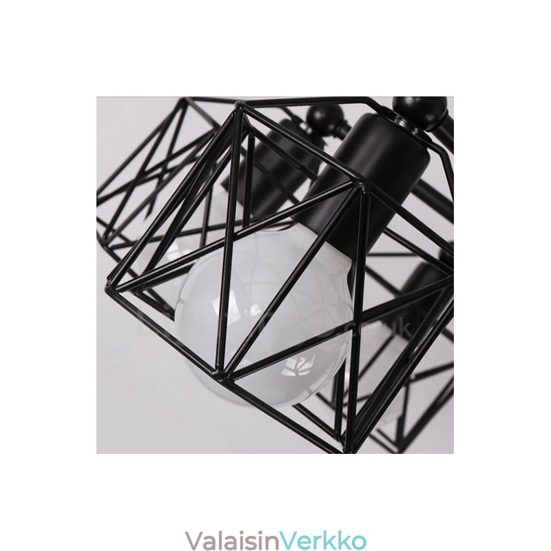 3 vaalea rustiikkinen lodikkokruunu