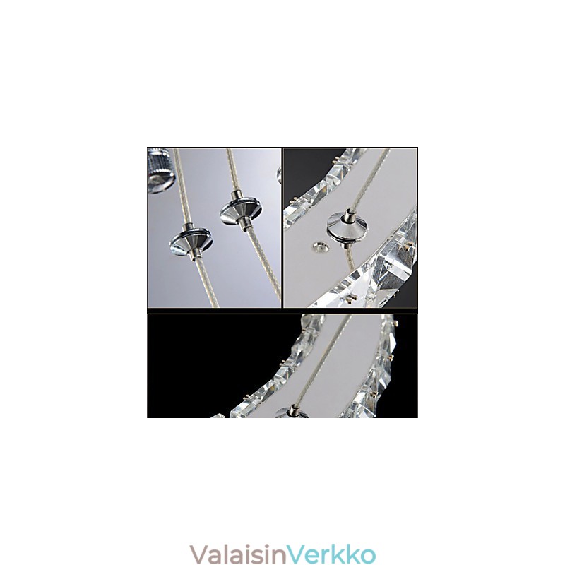 Kristalliriippuvalaisin Moderni valaistus Kolme rengasta D204060 K9 Suuret kristallikattovalaisimet