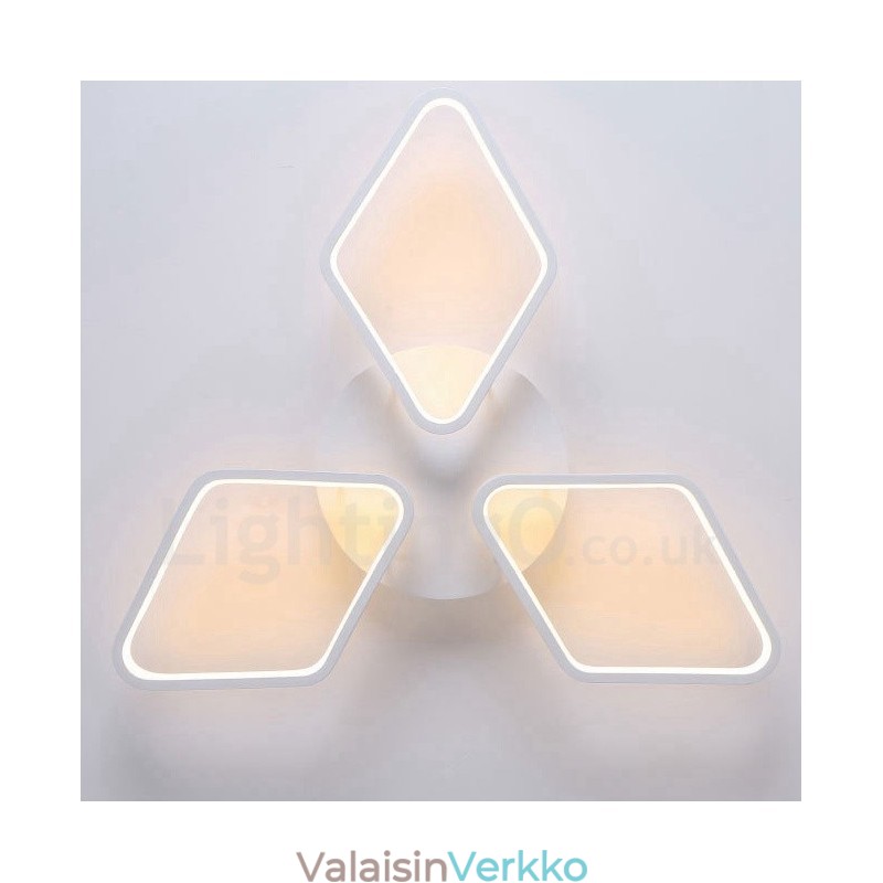 3 Light Moderni ja nykyaikainen integroitu metallinen uppoasennusvalo