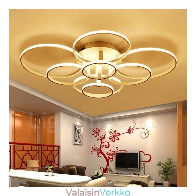 8 Light Moderni ja nykyaikainen integroitu metallinen uppoasennusvalo