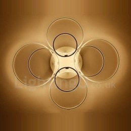 8 Light Moderni ja nykyaikainen integroitu metallinen uppoasennusvalo