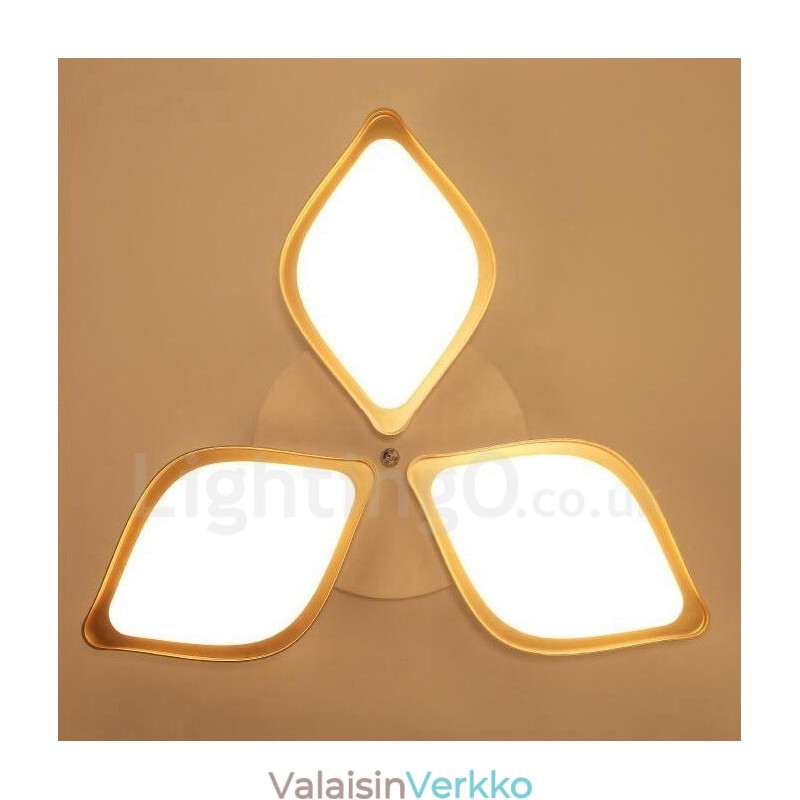 3 Light Moderni ja nykyaikainen integroitu metallinen uppoasennusvalo