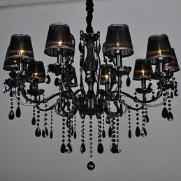 Kattokruunu Crystal Modern Contemporary Crystal 10 Light Metal