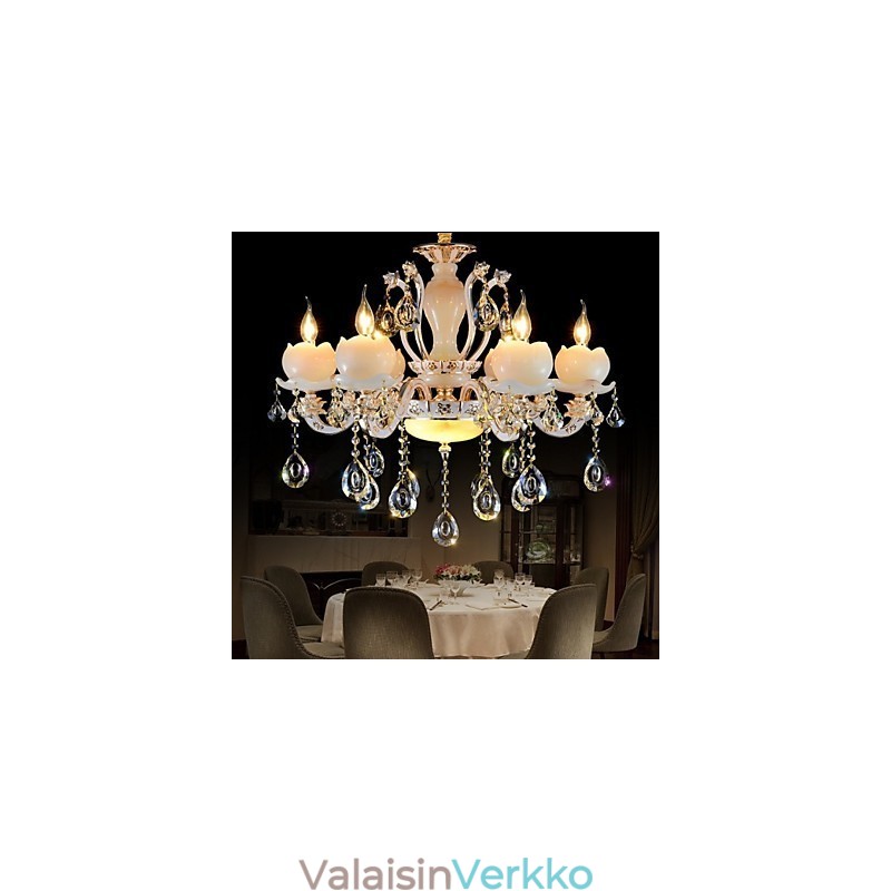 Ylellinen eurooppalaistyylinen sinkkiseos jadekristalliriipus