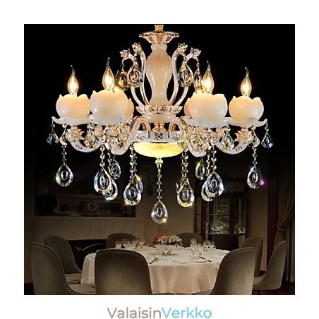 Ylellinen eurooppalaistyylinen sinkkiseos jadekristalliriipus