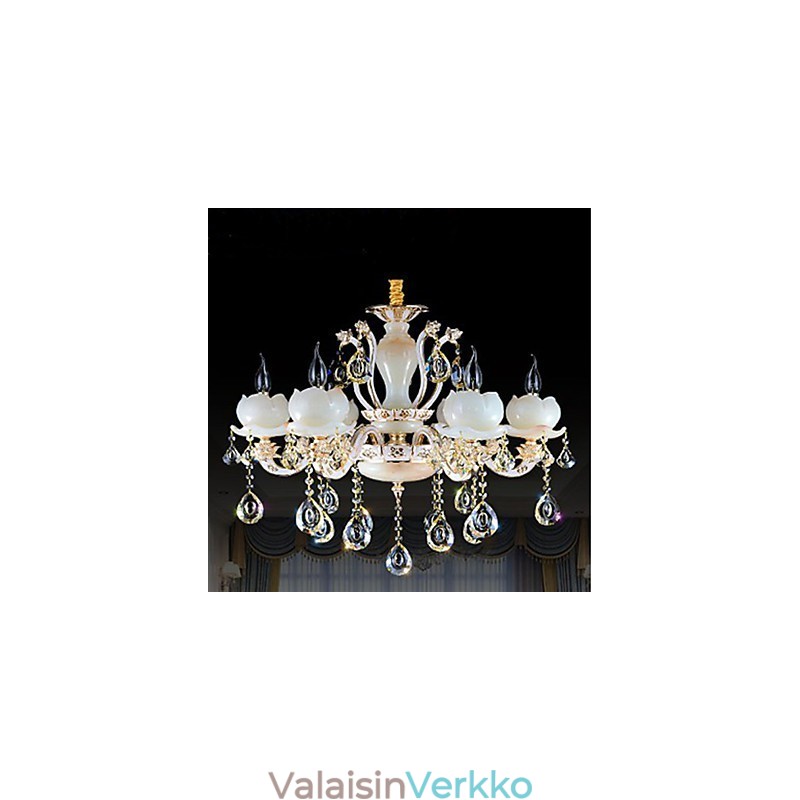 Ylellinen eurooppalaistyylinen sinkkiseos jadekristalliriipus