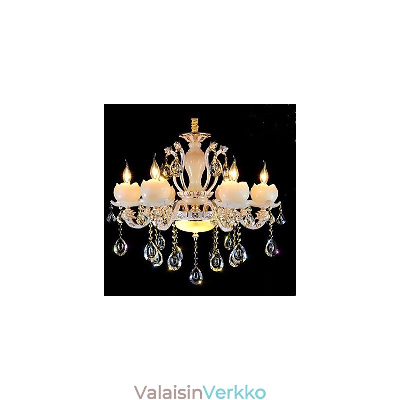 Ylellinen eurooppalaistyylinen sinkkiseos jadekristalliriipus