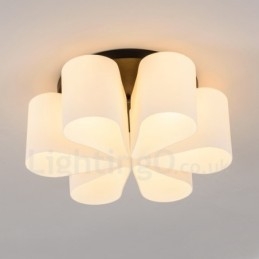 6 Light Rustic Lodge Integroitu uppoasennusvalo