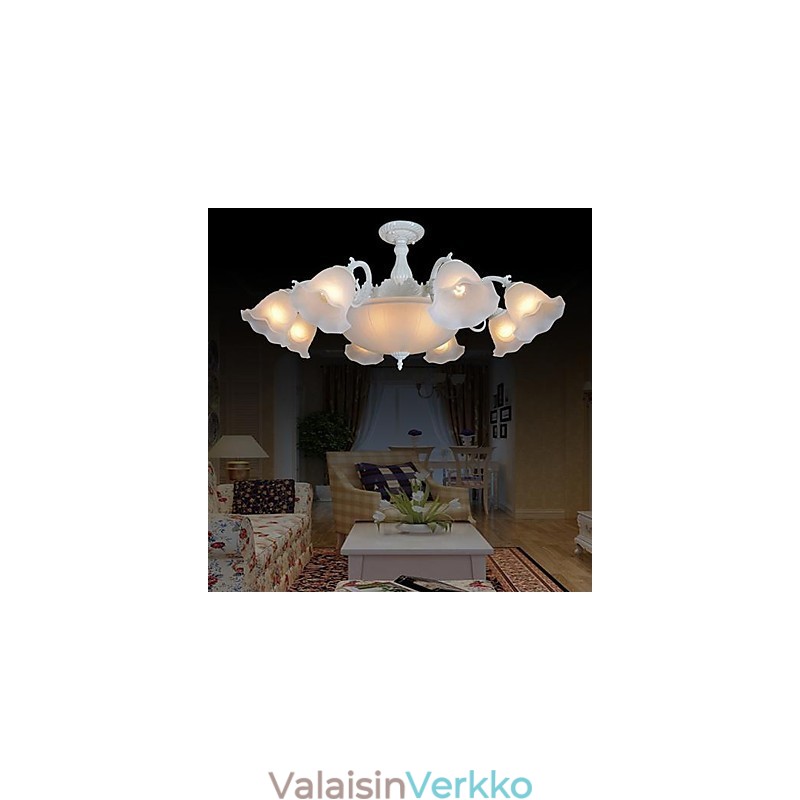 Flush Mount White European Retro Classic