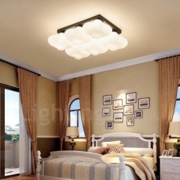 6 Light Rustic Lodge Integroitu uppoasennusvalo