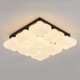 9 Light Rustic Lodge Integroitu uppoasennusvalo